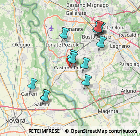 Mappa Via Castellana, 20022 Castano Primo MI, Italia (6.90308)