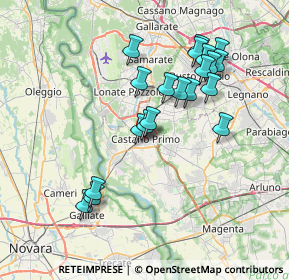 Mappa Via Castellana, 20022 Castano Primo MI, Italia (6.9765)