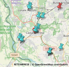 Mappa Via Castellana, 20022 Castano Primo MI, Italia (4.13133)