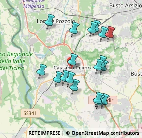 Mappa Via Castellana, 20022 Castano Primo MI, Italia (3.56222)