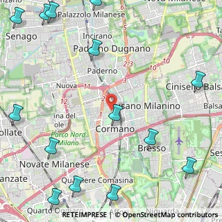 Mappa Via L. da Vinci, 20032 Cormano MI, Italia (3.52)