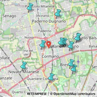 Mappa Via L. da Vinci, 20032 Cormano MI, Italia (2.22385)