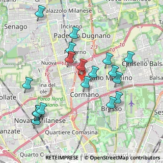 Mappa Via L. da Vinci, 20032 Cormano MI, Italia (2.085)