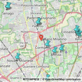 Mappa Via L. da Vinci, 20032 Cormano MI, Italia (3.0825)