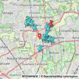 Mappa Via L. da Vinci, 20032 Cormano MI, Italia (1.32867)