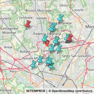 Mappa Via L. da Vinci, 20032 Cormano MI, Italia (3.14353)