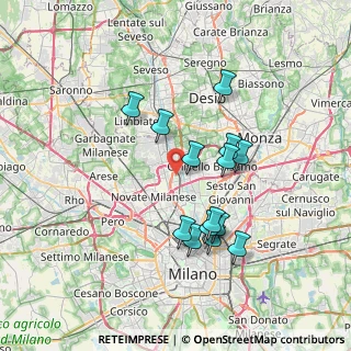 Mappa Via L. da Vinci, 20032 Cormano MI, Italia (6.52643)