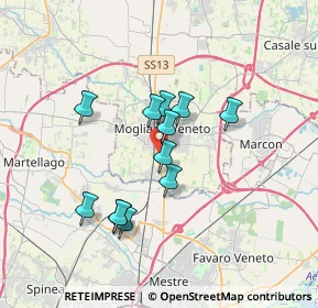 Mappa Via Rimini, 31021 Mogliano Veneto TV, Italia (2.85083)