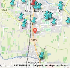 Mappa Via Rimini, 31021 Mogliano Veneto TV, Italia (1.2975)