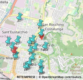 Mappa Via Galileo Galilei, 20500 Brescia BS, Italia (1.158)