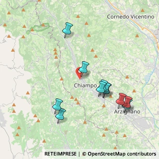 Mappa Via Ludovico Ariosto, 36072 Chiampo VI, Italia (4.03636)