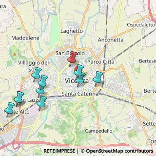 Mappa Contrà delle Canove Vecchie, 36100 Vicenza VI, Italia (2.20818)