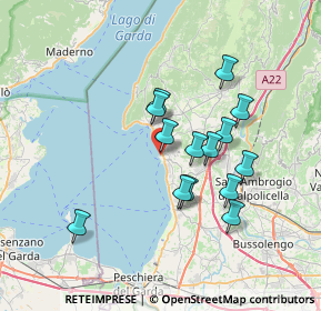 Mappa Via Dante Alighieri, 37011 Bardolino VR, Italia (6.06929)