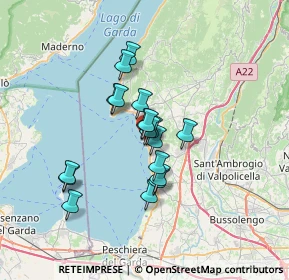 Mappa Via Dante Alighieri, 37011 Bardolino VR, Italia (5.02167)