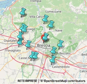 Mappa Via Francesco Rismondo, 25128 Brescia BS, Italia (7.0425)