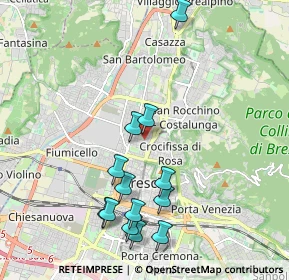 Mappa Via Francesco Rismondo, 25128 Brescia BS, Italia (2.08615)