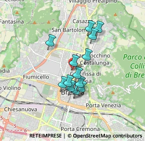 Mappa Via Francesco Rismondo, 25128 Brescia BS, Italia (1.31643)