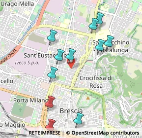 Mappa Via Francesco Rismondo, 25128 Brescia BS, Italia (1.02182)