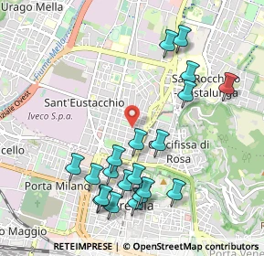 Mappa Via Francesco Rismondo, 25128 Brescia BS, Italia (1.078)