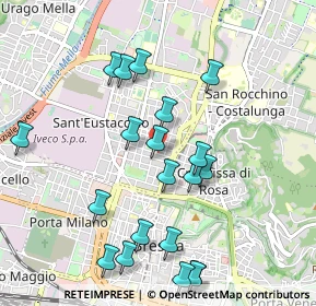 Mappa Via Francesco Rismondo, 25128 Brescia BS, Italia (1.0495)