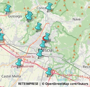 Mappa Via Francesco Rismondo, 25128 Brescia BS, Italia (5.22308)