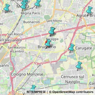 Mappa Via Tre Re, 20861 Brugherio MB, Italia (3.16333)