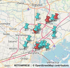 Mappa Via Filippo Corridoni, 31021 Mogliano Veneto TV, Italia (6.60722)