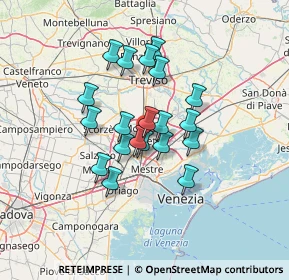 Mappa Via Filippo Corridoni, 31021 Mogliano Veneto TV, Italia (10.101)