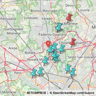 Mappa Via Gabriele D'Annunzio, 20032 Cormano MI, Italia (3.83143)