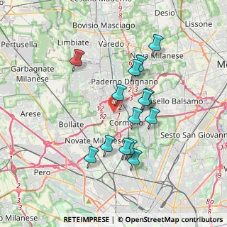Mappa Via Gabriele D'Annunzio, 20032 Cormano MI, Italia (3.21143)