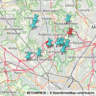 Mappa Via Gabriele D'Annunzio, 20032 Cormano MI, Italia (3.22455)