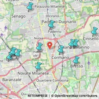 Mappa Via Gabriele D'Annunzio, 20032 Cormano MI, Italia (2.57692)
