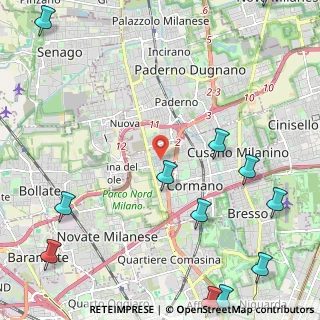Mappa Via Gabriele D'Annunzio, 20032 Cormano MI, Italia (3.34667)