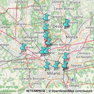 Mappa Via Gabriele D'Annunzio, 20032 Cormano MI, Italia (7.09643)