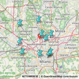Mappa Via Gabriele D'Annunzio, 20032 Cormano MI, Italia (7.20455)