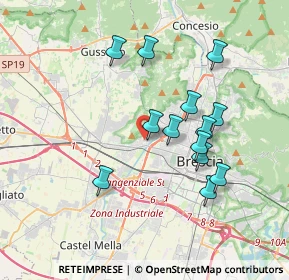 Mappa Via Gianbattista Pagani, 25127 Brescia BS, Italia (3.35154)