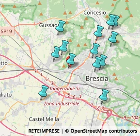 Mappa Via Gianbattista Pagani, 25127 Brescia BS, Italia (3.68385)