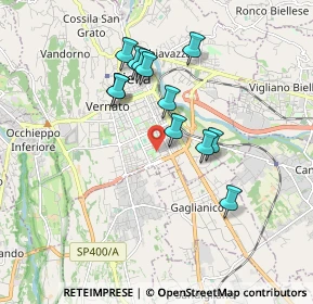 Mappa Via Pietro Torrione, 13900 Biella BI, Italia (1.55083)