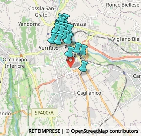 Mappa Via Pietro Torrione, 13900 Biella BI, Italia (1.5135)