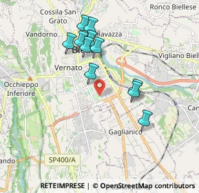 Mappa Via Pietro Torrione, 13900 Biella BI, Italia (1.71455)