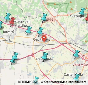 Mappa Via G. Zanardelli, 25035 Ospitaletto BS, Italia (6.568)
