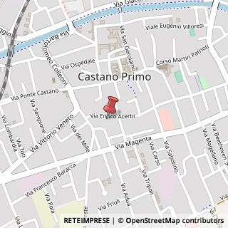 Mappa Via Acerbi, 57, 20022 Castano Primo, Milano (Lombardia)