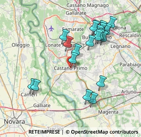 Mappa Via Dr. Enrico Acerbi, 20022 Castano Primo MI, Italia (7.654)