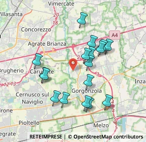 Mappa , 20060 Pessano Con Bornago MI, Italia (3.44235)