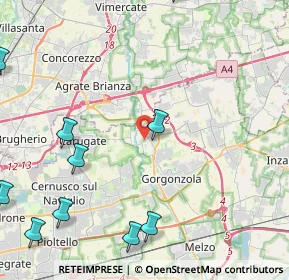 Mappa , 20060 Pessano Con Bornago MI, Italia (6.32545)