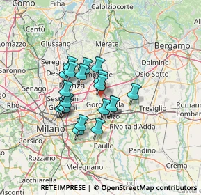 Mappa , 20060 Pessano Con Bornago MI, Italia (9.9995)