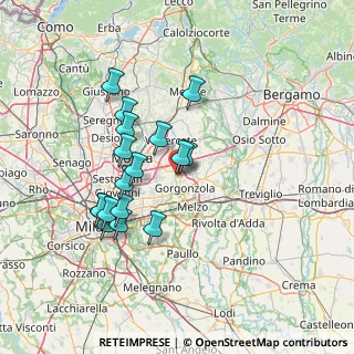 Mappa , 20060 Pessano Con Bornago MI, Italia (12.91706)