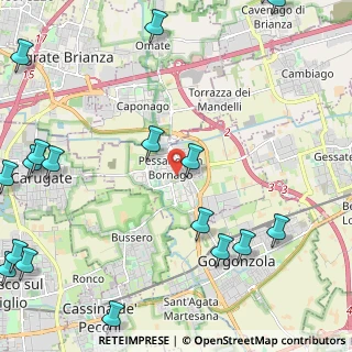 Mappa , 20060 Pessano Con Bornago MI, Italia (3.37889)