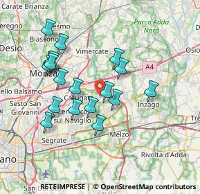 Mappa , 20060 Pessano Con Bornago MI, Italia (6.77722)