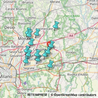Mappa , 20060 Pessano Con Bornago MI, Italia (6.51143)